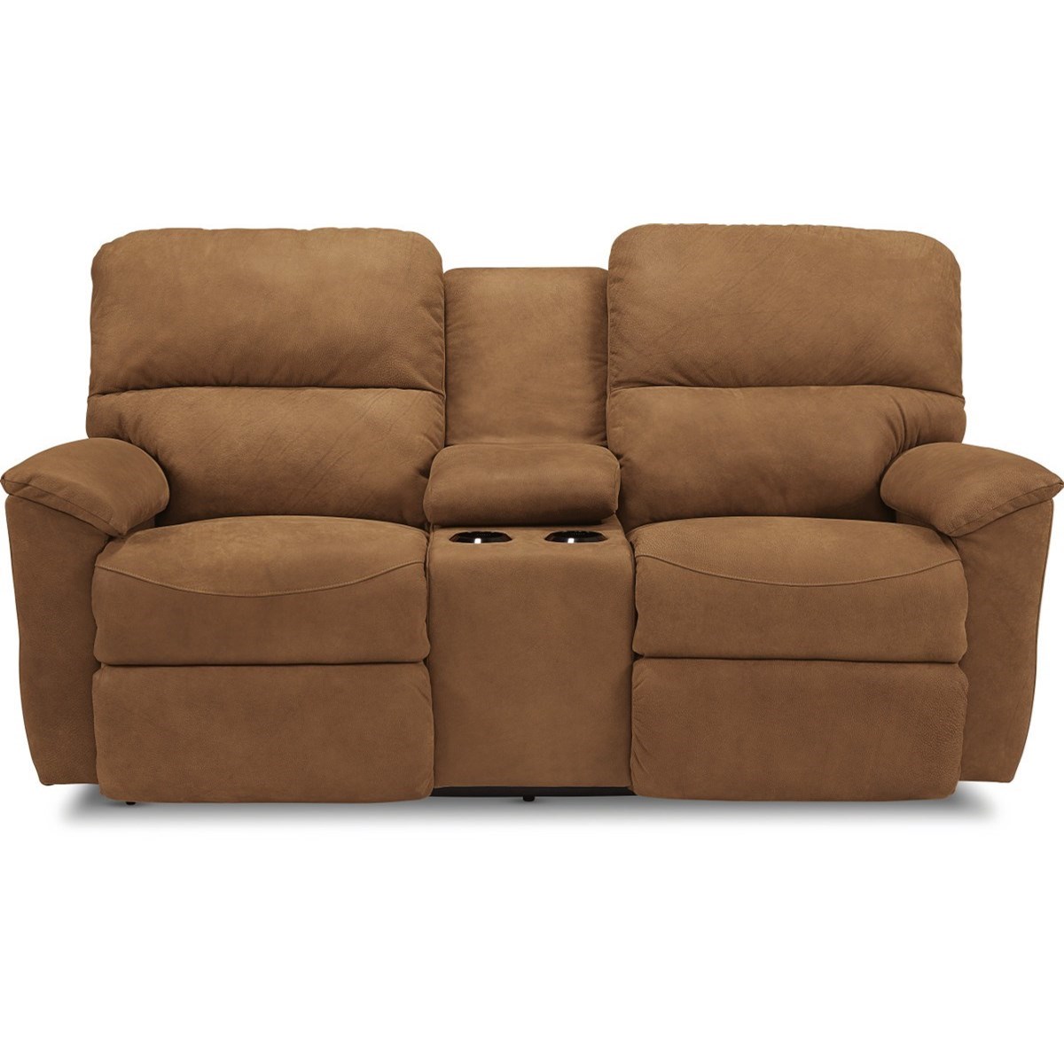 LaZBoy Brooks Casual Reclining Loveseat with Cupholder Storage